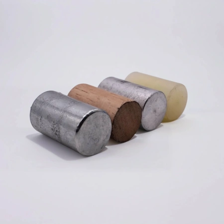 Набор калориметрических тел, цилиндрические (дерево, пластик, алюминий, сталь)